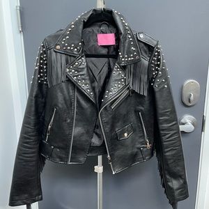 Studded Vegan leather jacket